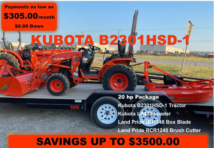 B2301HSD-1 Tractor/Loader Package
