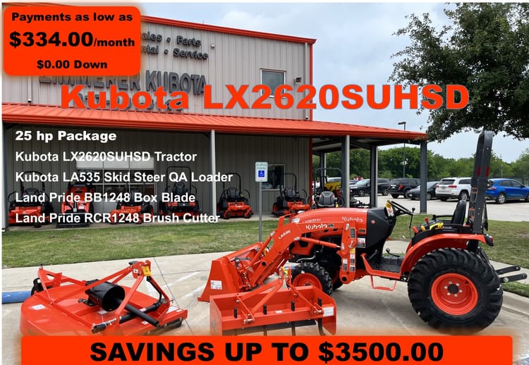 LX2620SUHSD Tractor/Loader Package