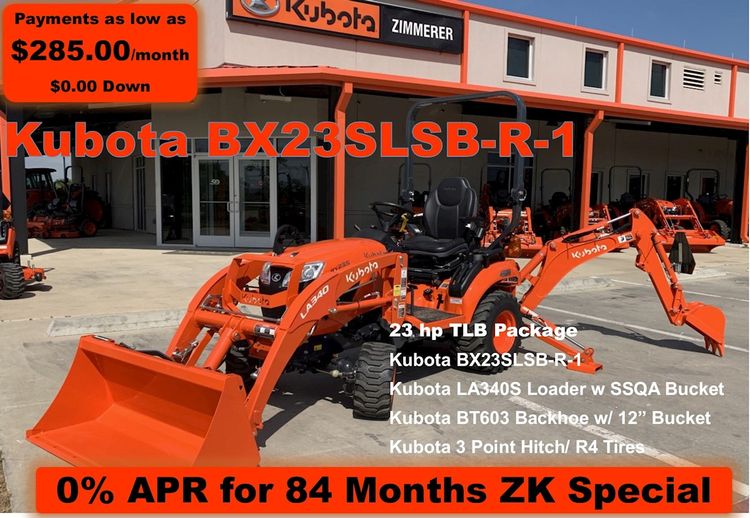 BX23SLSB-R-1 Tractor/Loader/Backhoe Package