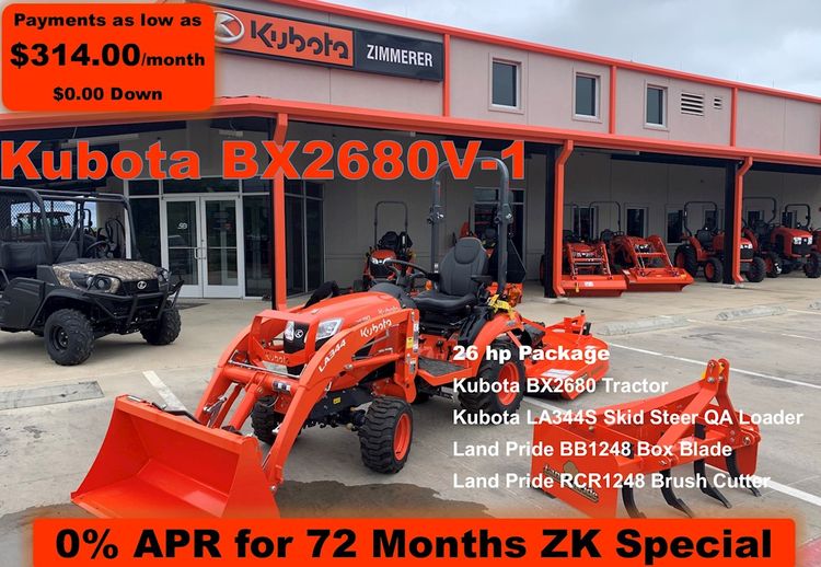 BX2680V-1 Tractor/Loader Package