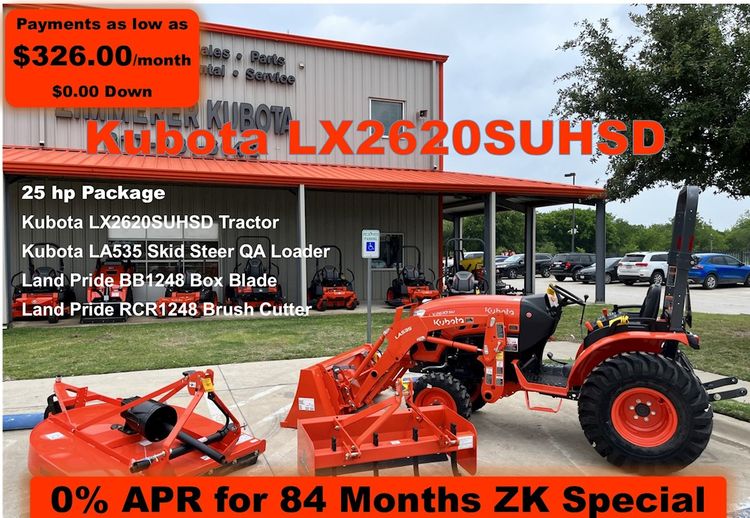 LX2620SUHSD Tractor/Loader Package